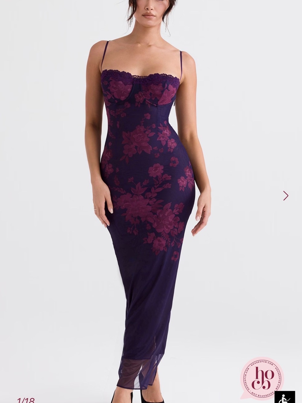 House of Cb Azusa Floral Dress - Picture 2 of 2